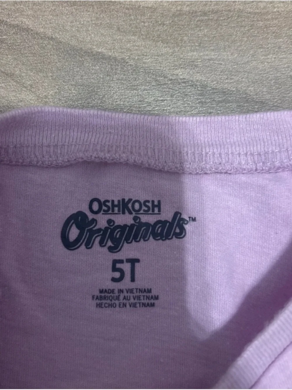 OshKosh B'gosh Lilac Logo Tee